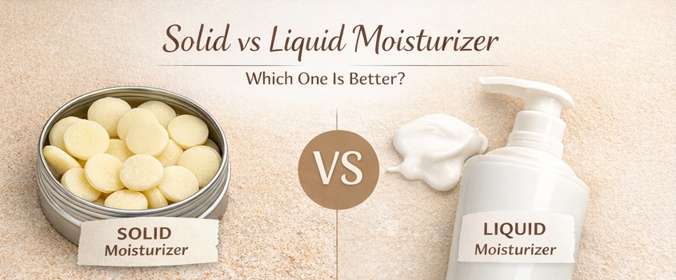 Solid vs liquid moisturizer comparison